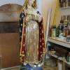 Restauration de statue en bois doré et polychromes
