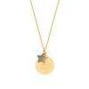Collier chaîne Etoile gravé en plaqué or 18k