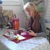 Travail dans mon Atelier lilib à Montazels 