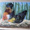 acrylique sur toile de lin 40 x 50 
la basse cour