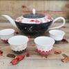 théière porcelaine fine collection Rêve d'Orient , des décor géométriques et floraux inspirés des traditions du Japon