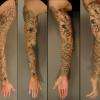 Tatouage réalisé par miss atomik sur benoît Costil 