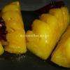 Ananas rôti au miel et aux épices