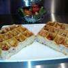Gaufres salées (ci-contre, recette chèvre)