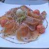 Méli mélo de jambon et melon, glace aux poivrons... Trop beau!