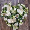 Coeur de fleurs pour un dernier hommage, fleuriste Auteur de Fleurs à Villefranche de Lauragais, entre Toulouse et Castelnaudary (31)