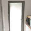 Porte d'entrée alu entièrement vitrée, moderne et design (vitrage sécurité) Kline - fabriquée en France