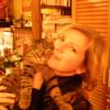 Barbara Thill et son chat Bibou.