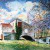 Moulin de Caillac: huile sur toile
