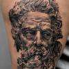 portrait poseidon par stephane bueno tatoueur studio black corner tattoo valence