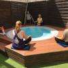 Yoga au bord du jacuzzi... Unique à Marseille