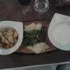 Un plat typique alsacien : bibelskass (fromage blanc), pommes de terre et emmental (normalement c'est avec du munster)