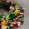 Composition florale de Pâques, fleuriste Brin de Paille, Toulouse, Haute-Garonne (31)