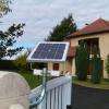 Installation de motorisation de portail solaire