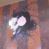 sur un mur