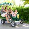 promenade dans le camping en rosalie et kartings à pédales