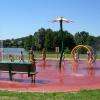 Jeux d'eau du plan d'eau du Mûrier