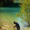 la pêche au bord du lac de Ste croix