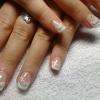 Tout en douceur pour un mariage. Dentelle Nail Art à main levée!