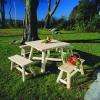 Cette table de salle à manger en bois massif vous séduira par ses proportions.
Elle s'adapte aux petits espaces comme aux grands.
Vous l'utiliserez comme table de salle à manger, table de jeux, table de jardin, ...

Elle s'harmonise parfaitement avec les chaises CARRÉES et les bancs courts de la gamme RONDINS de Cèdre & Rondins.

Conforme aux caractéristiques du cèdre blanc, le mobilier Cèdre & Rondins, en bois non-traité, résiste admirablement aux intempéries et est imputrescible.
Vous pouvez donc laisser votre mobilier de jardin à l'extérieur en toutes saisons !

La gamme RONDINS de Cèdre & Rondins au charme authentique vous surprendra par son confort et sa douceur au toucher, sans aucune écharde.

Choisir la gamme RONDINS pour équiper sa maison et son jardin, c'est choisir de se démarquer !

Matériau : bois massif – cèdre blanc - Norme EN 350 (bois très durable)
Usage : Table d'intérieur et table d'extérieur – tout temps
Coloris : bois naturel
Possibilité d'être vernie, lasurée ou peinte, selon vos goûts
Certification : FSC
Garantie : 2 ans
Fabriquée au Canada

Forme : Table carrée – Table haute
Dimensions : Longueur 94 cm – Largeur 94 cm - Hauteur 76 cm
Existe en table ronde avec emplacement parasol
Poids : 30 Kg 
Livraison : 1 colis – table pré-assemblée avec quincaillerie et notice de montage