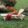Chaise longue Cèdre & Rondins pour d'agréables bains de soleil