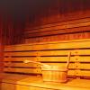 Espace sauna disponible dans les vestiaires femmes et hommes