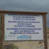 panneau sur la plage