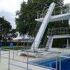 SENS (89 - Yonne, France) - Centre nautique Pierre Toinot - Vue sur la fosse à plongeon