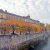 Le bord de Saône face à l'ancien hôpital