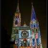 La cathédrale le soir de la fête des lumières.