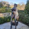 Dame Ginette sculptée par César avec des morceaux de fer en 1958