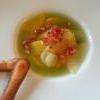 Soupe d'angélique, agrumes et fruits de la passion