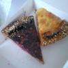Parts de tarte (cerises et pommes)
