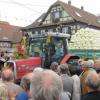 tracteur chargé de choux à choucroute