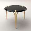 BENT console 1 - pieds en frêne cintrés - plateau laqué  Christophe Bret ébéniste designer