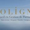 Plaquette de présentation du cabinet de gestion de patrimoine Coligny