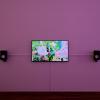 Benjamin Seror, Stresssssss, 2021. Chanson, vidéo; durée 5’08''. Courtesy de l’artiste. Vue d’exposition au CRAC Alsace par Aurélien Mole.