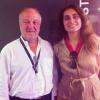 Annabelle Gauberti et Harvey Goldsmith, promoteur de concerts britannique