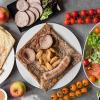 Crêpe Bretonne , salade saumon 