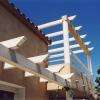 CROS BTP Pergola en béton blanc