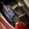 Veste en cuir bleu Oakwood