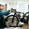 Atelier de réparation de vélos chez Cycles Richard, à Mareuil lès Meaux, près de Meaux (77)