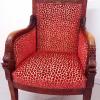 Fauteuil empire, tissu Colefax&Fowler