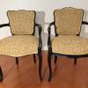 Fauteuils style Louis XV, tissu Casal