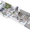 Plan appartement T4 Résidence Les Jacinthes à Brignoles (Var)