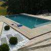 Piscine bois à débordement
