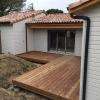 Bardage bois pré-peint et terrasse en pin autoclave