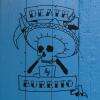Logo sur planches bleu