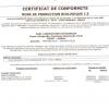 Certification Bio 