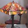 Lampe tiffany réalisée à l'atelier. La technique tiffany est notre spécialité